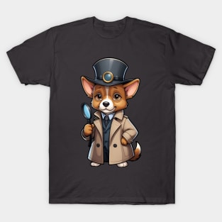 Cute Detective Dog T-Shirt